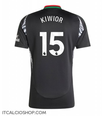 Arsenal Jakub Kiwior #15 Seconda Maglia 2024-25 Manica Corta
